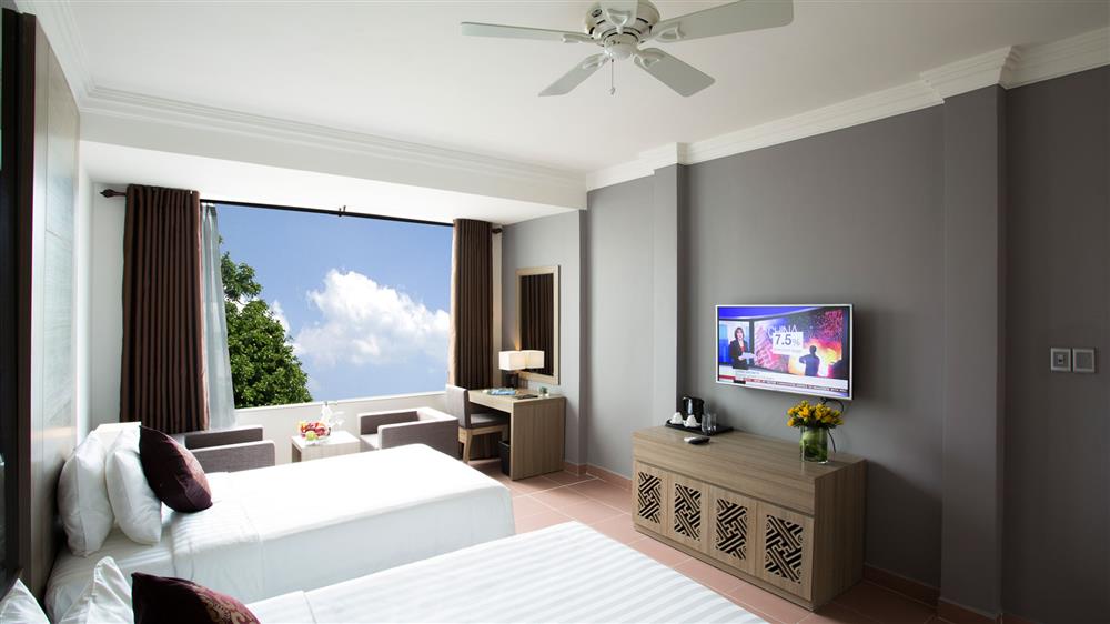 Phòng ngủ tại khách sạn gần sân bay Đà Nẵng